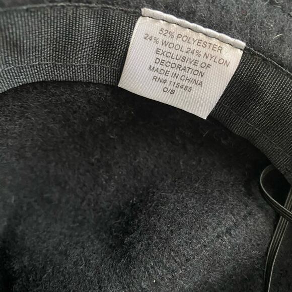 New Boho Chic Women's OS Wool Blend Animal Print Fedora Floppy Adjustable Hat - Picture 6 of 8